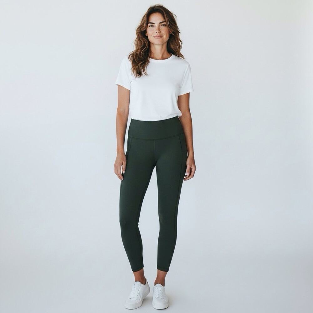 Lululemon Wunder Under Tight 16 W5BPSS Olive Plus Size Yoga Leggings Athleisure